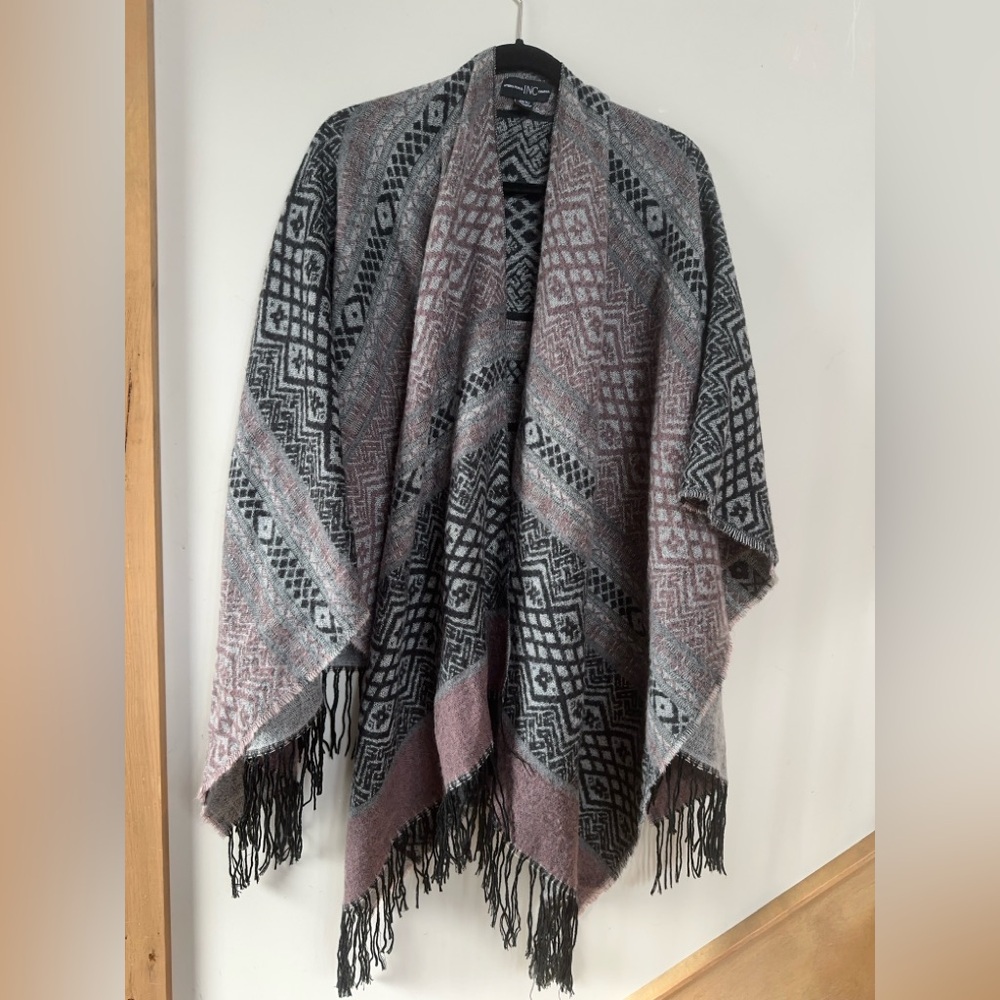 INC International Concepts Multicolor Knit Shawl